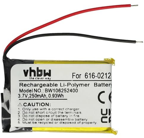 vhbw 1x Akku kompatibel mit Apple IPod Shuffle MB684LL/AiPOD, MB686LL/AiPOD MP3-Player Musik Player (250 mAh, 3,7 V, Li-Polymer)