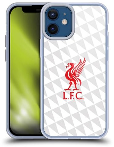 Head Case Designs Officially Licensed Liverpool Football Club Red On White Kit Liver Bird Gel Case [Military Grade Protection] Compatible with Apple iPhone 12 Mini and Compatible with MagSafe