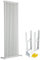 Milano Windsor White Cast Iron Style Vertical Double Column Radiator Feet - 1800mm x 470mm