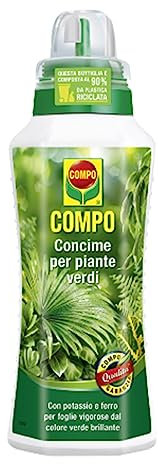 La zappa Concime liquido per piante Verdi da interno e da balcone fertilizzante per Felci 1 lt