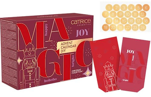 Catrice Adventskalender DIY Christmas Collection 1-24 Beauty-Überraschungen, Inkl. 24 Papiertütchen & Sticker - Acetonfrei, Vegan - 1er Pack (1pcs)
