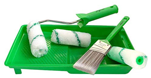 Magimate Rodillo de pintura pequeño y bandeja, mini retoques de casa y proyectos de pintura menores (4 en paquete de 6)