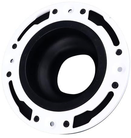 ViaGasaFamido Toilet Flange Kit, Toilet Flange Repair Kit Boasts a Solid Black Sealing Specially Designed for ABS 5In 4In 4.2In Toilets Offering, Throttle Bodies