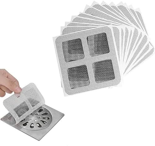 Wegwerfbare Duschabfluss Haarfänger Netzaufkleber Abflusssieb für Dusche Haare Haarsieb für Waschbecken Sieb für Küchenspüle Duschrinne (30)