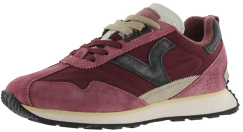 victoria 1985 Sneaker Unisex Root & Pezzi Colorate in Crosta di Pelle & Logo retrò 8812100 per Adulto Burdeos 37