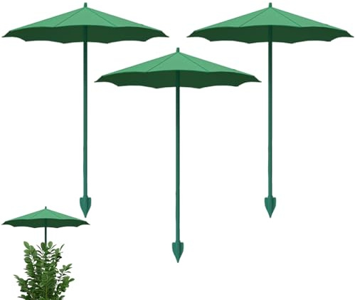 Ombrello per piante per uso esterno - 34x26,5 cm Confezione da 3 Protezione solare, Fornisce ombra per piante in vaso, Design ombreggiante ottimale per giardinieri Piantine Giovani arbusti | Coltivato