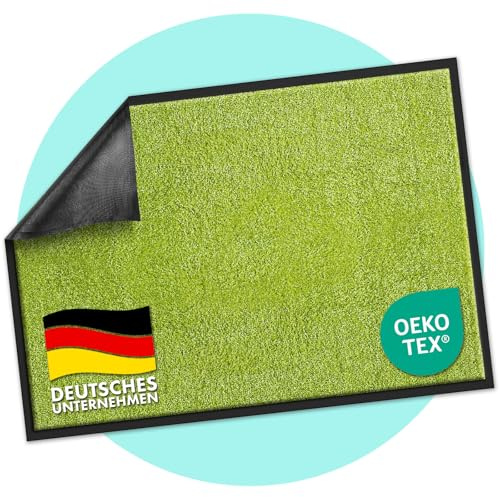 casa pura Paillasson Rhine, paillasson, paillasson, tapis de porte, 120 x 180 cm, vert