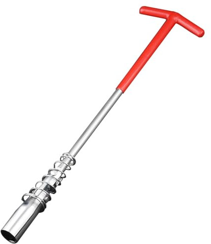 Chiave per candele con impugnatura a T universale, strumento di rimozione per candele di accensione per fissaggio e demolizione del manicotto per candele di accensione (lunga, 16 mm)