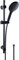 Cornat Brausegarnitur Noir - Black Edition - Handbrause 125 mm - 3 Strahlarten: Normal- & Sprühstrahl - Anti-Kalk & Wasserspareinsatz - Mit Brauseschlauch & Wandstange / Duschsystem / TECBE3300