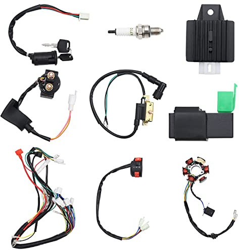 KAOLALI Harnais de Fil de Quad d'atv de Vélo de Saleté pour Le Câblage Électrique d'assemblage de Début de 50cc 70cc 90cc 110cc 125cc