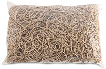 Élastiques en caoutchouc pour produits de bureau Diamètre 50 mm 1,5 x 1,5 mm 1000 g Naturel/Petits accessoires de bureau/Type standard/Matériau/Caoutchouc/Poids (g) - 1000 / Couleur naturelle/Taille
