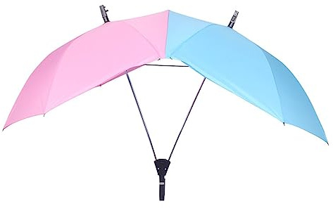 bephible Couple Umbrella Universal Sunshade Men Woman Double Size Rain Umbrella Sky Blue