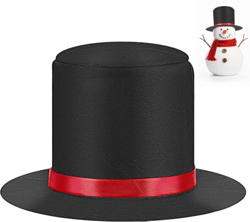 LIFKOME 2 Sombrero De MuñEco De Nieve De Navidad Diy Accesorio De Gorro Para Hacer MuñEcos De Nieve DecoracióN Navideña Para Fiesta E Invierno 12.6X12.6X13.4 Pulgadas