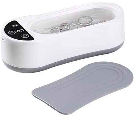 Nettoyeur Ultrasonique pour Verres | Appareil de Nettoyage Électrique | Machine de Nettoyage à Ultrasons Silencieuse et Multifonction pour Bijoux, Montres, Pièces et Argenterie