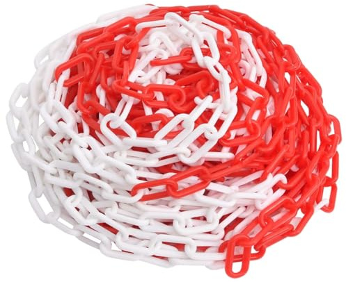 Rantry Absperrkette Rot und Weiß 100 m Ø6 mm Kunststoff Kette Model150926