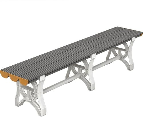 ZUGIATP Umkleidebank Für Den Pool Duschbank Aus ABS-Kunststoff Freizeitbank Für Drinnen Oder Draußen Badezimmersitz Geeignet Für Öffentliche Duschen Oder Ruhebereiche.(Gray,90cm/35in)