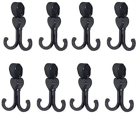TZOXTLH 8 Ganchos Dobles para Cochecito, multifuncionales, universales, para Colgar en Bicicleta