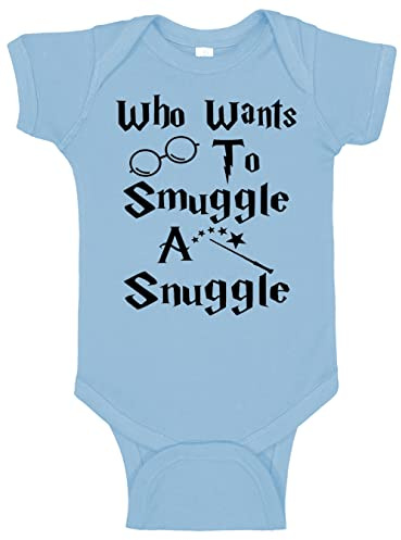 Reaxion Cute Handmade Who Wants To Snuggle - Funny Baby Boy Girl Clothes (6 Months, Carolina)