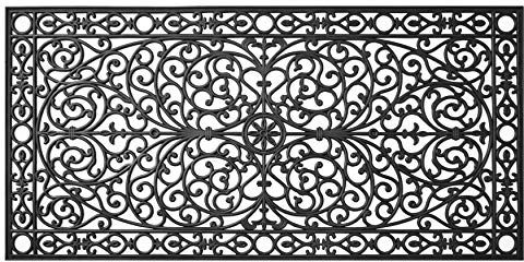 Calloway Mills 900223672 Gatsby Rubber Doormat, 3' x 6', Black