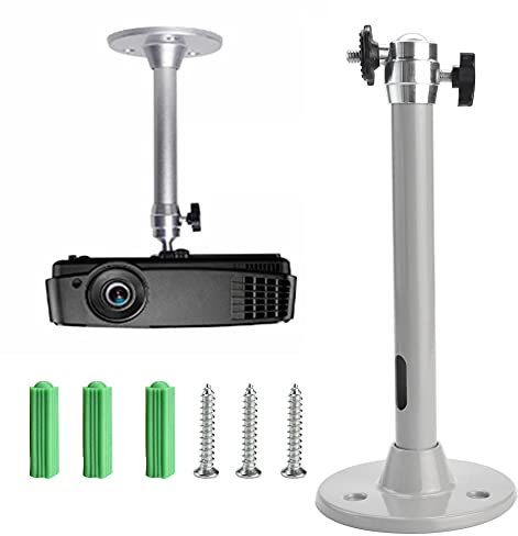 JUNMEIDO Beamerhalterung Mini Beamer Deckenhalterung Aluminiumlegierung Beamer Halterung Universal Projektor Halterung Decke Wandhalterung Projektor Wanddeckenhalterung für Projektor Wall Mount