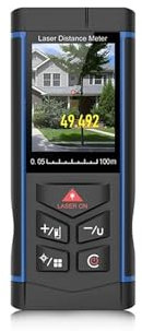 Misuratore di distanza laser, Telemetro Portatile Da Esterno Con Telecamera Assistita 100M/150M/200 M Misurazione A Lunga Distanza Trasmissione Vocale Con Schermo A Colori Misura distanza, area e volu