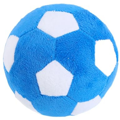 VARKAGE Hundespielzeug Fußball, Plüschtier Dog Toy Soccer Ball für Welpen und Kleine Hunde, Interaktives Training und Zahnen(12Cm)