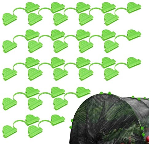 Gewächshaus-Klemmen – Gewächshausclip für Netze, Pflanzenstütze, Gewächshausklemmen, Tunnelreifen-Clip, Pflanzenfolien-Clips, Schattentuchklemme, starker Halt für Gartennetz, Gewächshausschutz