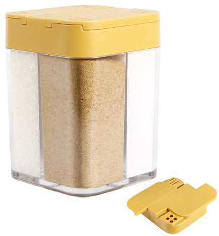 Spargispezie 4 in 1 da campeggio – accessori da campeggio – barattoli per spezie da campeggio, accessori da campeggio per organizer con sale, pepe, peperoncino, peperoncino, aglio e curry