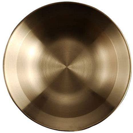 Alipis Plato de Ensalada Inoxidable Plato para Servir Pasta y para Camping y Fiestas Diseño Moderno y Resistente