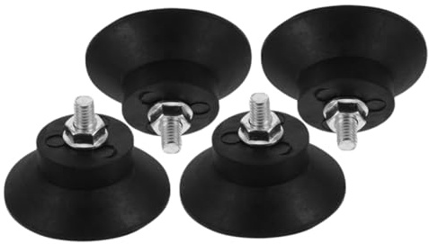 NUOBESTY Rubber Anti-vibration Feet Pads with Anti-slip Surface and Vibration Reduction M8 Thread 4pcs for Furniture and Air Compressors in Bathrooms and Kitchens