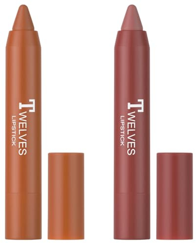 BUTBU 2 st Pout Clout Lip Plumping Pen, glansig läppbehandling Twist Up färgläppstift, matt läppstift, vattentät, långvarig läppglans, smink med läppstift, läpptatuering för damer (02+03)