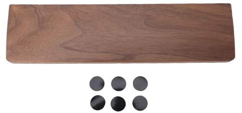 Sxhlseller Handledsstöd i valnötsträ för 60% Mekaniskt Tangentbord, Ergonomisk Design för Smärtlindring i Handleden, Palmstöd i valnötsträ för Bekvämt Skrivande och Spelande