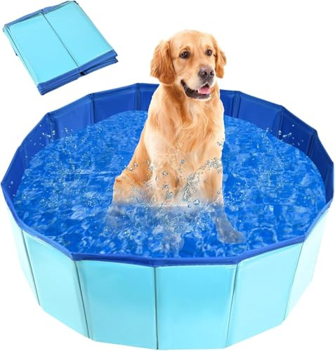 Piscina per cani e gatti, piscina per animali domestici, vasche da bagno per cani, piscina per cani di piccola taglia, piscina per cani di taglia grande, piscina pieghevole per cani, adatta per