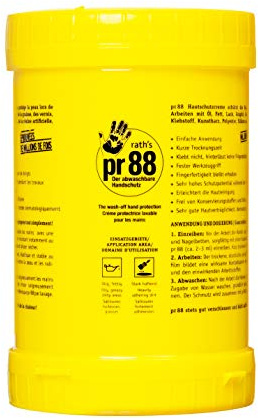 rath's Cartucho dispensador pr88 de 1,6 litros: protege la piel de la suciedad aceitosa, grasa o muy adherente y facilita la limpieza de las manos
