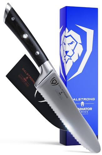 DALSTRONG Ultimate Utility & Sandwich Knife - 6 - Gladiator Series - Spreader - Forged German High-Carbon Steel - Sheath Included - NSF Certified