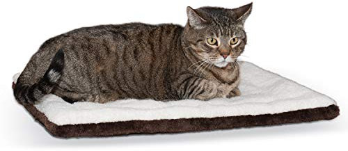K&H Pet Products Self-Warming Pet Pad Thermal Cat and Dog Bed Mat Oatmeal/Chocolate, 53.3cm x 43.18cm