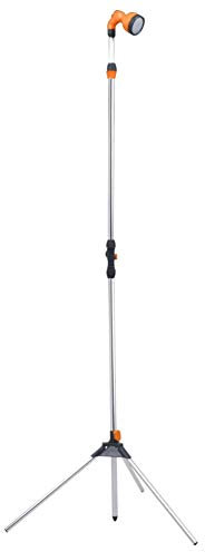 BIGTO Douche extérieure avec trépied 221 cm en aluminium pour jardin piscine