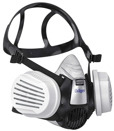Dräger X-plore 3300 Handwerkerset, Atemschutzmaske mit P3 Partikelfilter – Halbmaske für Handwerker, zuverlässiger Schutz gegen Feinstaub, Partikel & Schimmel, Größe S