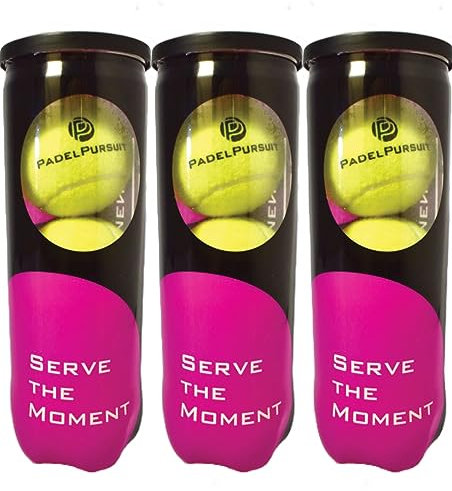 PadelPursuit Tournament - Padel Bälle für Wettkämpfe und Turniere, 3x3er Dose, 9 Padel Tennis Bälle