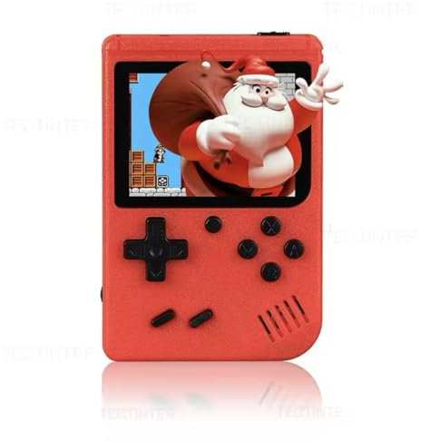 Portable Retro Mini Game Console – 500 Classic 8-Bit Games – Handheld Gaming System with 2.4’’ Screen, Rechargeable Battery, – Best Gift for Kids & Adults – Travel-Friendly Entertainment