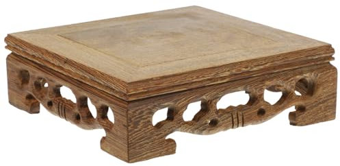 ibasenice Base per in Legno Piedistallo Espositivo per Artigianato Base Espositiva per Fioriera Piedistallo Decorativo Supporto in Legno Stabile per Oggetti