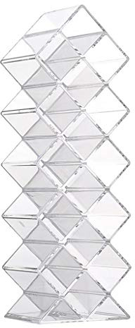 16 Grid Makeup Display Lipstick Stand Case Tower Cosmetic Organizer Holder