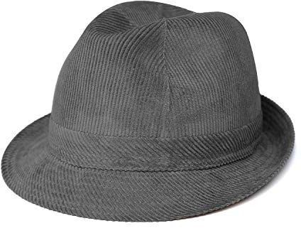 fiebig Westminster Corduroy hat | Trilby for Women & Men Made of Cotton | in Fedora with Cord Set, Inner Band & mesh Lining
