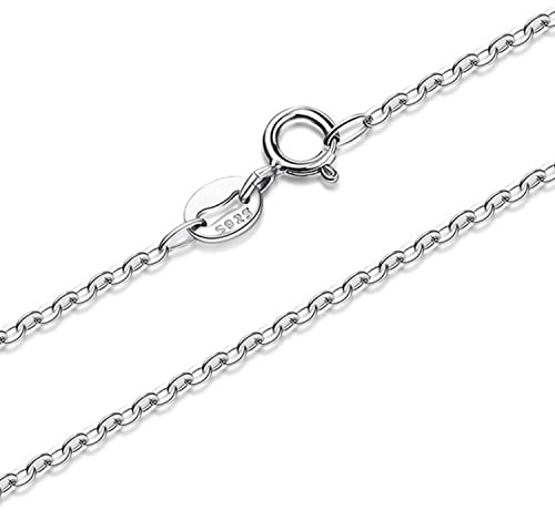MiniY – sterlingsilver 1,1 mm trottoarkedja halskedja 45 cm