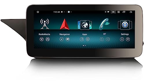 Erisin 10.25 IPS Screen Android 14 Radio de Coche Estéreo Navegación de Automóvil para Mercedes-Benz Clase E W212 S212 2013-2015 Soporta COMAND OEM CarPlay Android Auto Bluetooth5.0 WiFi DVR 4GB+64GB