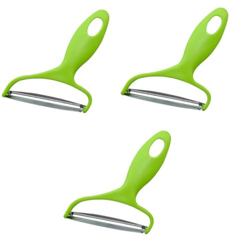 MAGICLULU Pelador De Verduras Rebanador De Col Pelador De Patatas Y Rebanador De Ensalada De Acero Inoxidable Abs Verde Multiángulo Fácil De Usar 3 Unidades