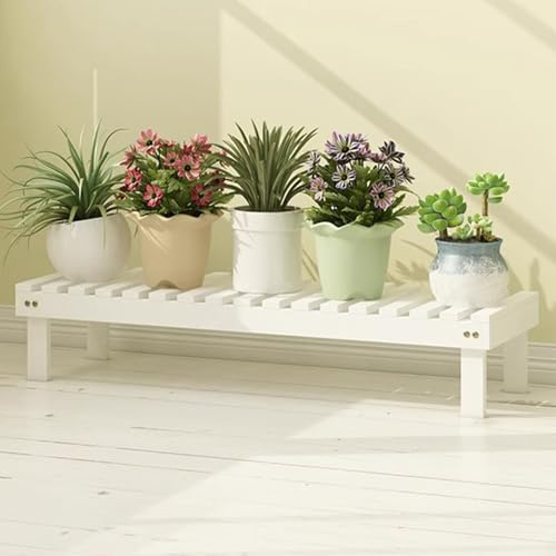 SZKTHD Portapiante In Legno Scaffale Per Fiori A Più Livelli Da Interno Supporto Per Piante Da Balcone Espositore Per Piante Grasse Scaffale Per Piante Da Interno Ed Esterno(bianca,78X25X15CM)