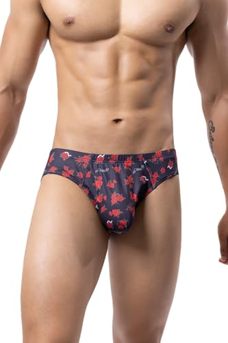 Maiclaice Hombre Elastano Running Talle Bajo Reductora Bikini Mini Slip Ropa Interior Medium