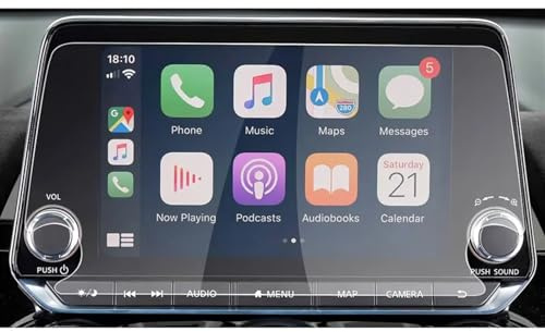 Láminas Protectoras de Pantalla para Nissan Juke 2.º 2019-2020, 8 Pulgadas, Protector de Pantalla para el Centro de navegación del Coche, película de Vidrio Templado para Interior de Coche