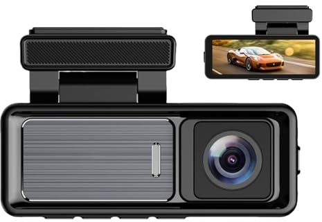 Osmo Dashcam Pro, 4k Dash Cam - Loopinspelning Fram Och Bak, Bilkamera, Med Backkamera, Parkeringsövervakning Dygnet Runt, Wifi/App-Kontroll(With WiFi+GPS)